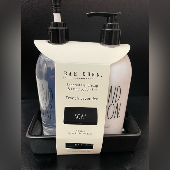 Rae Dunn Bath Rae Dunn Scented Soap Hand Lotion Set French Lavender — free download